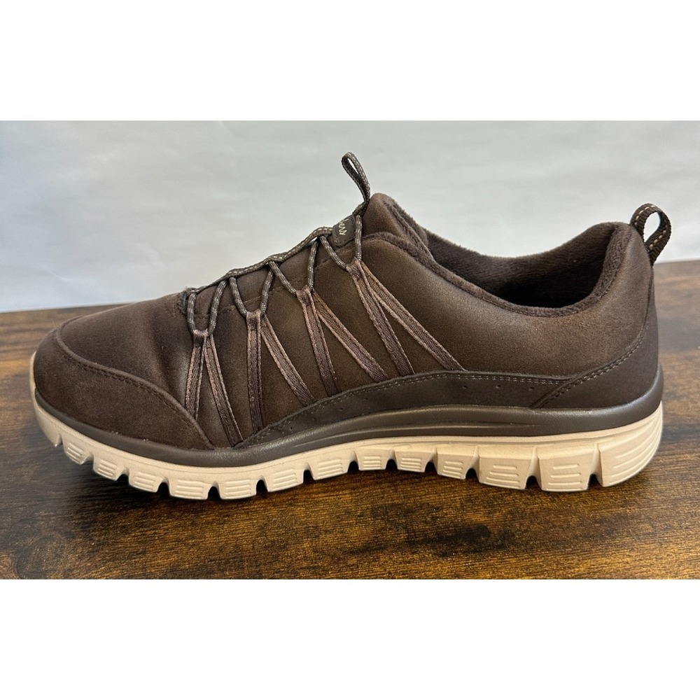 Skechers Graceful Cozy Hug Womens 10 Slip On Sneaker Brown Faux Fur 100889 CHOC - Picture 2 of 10